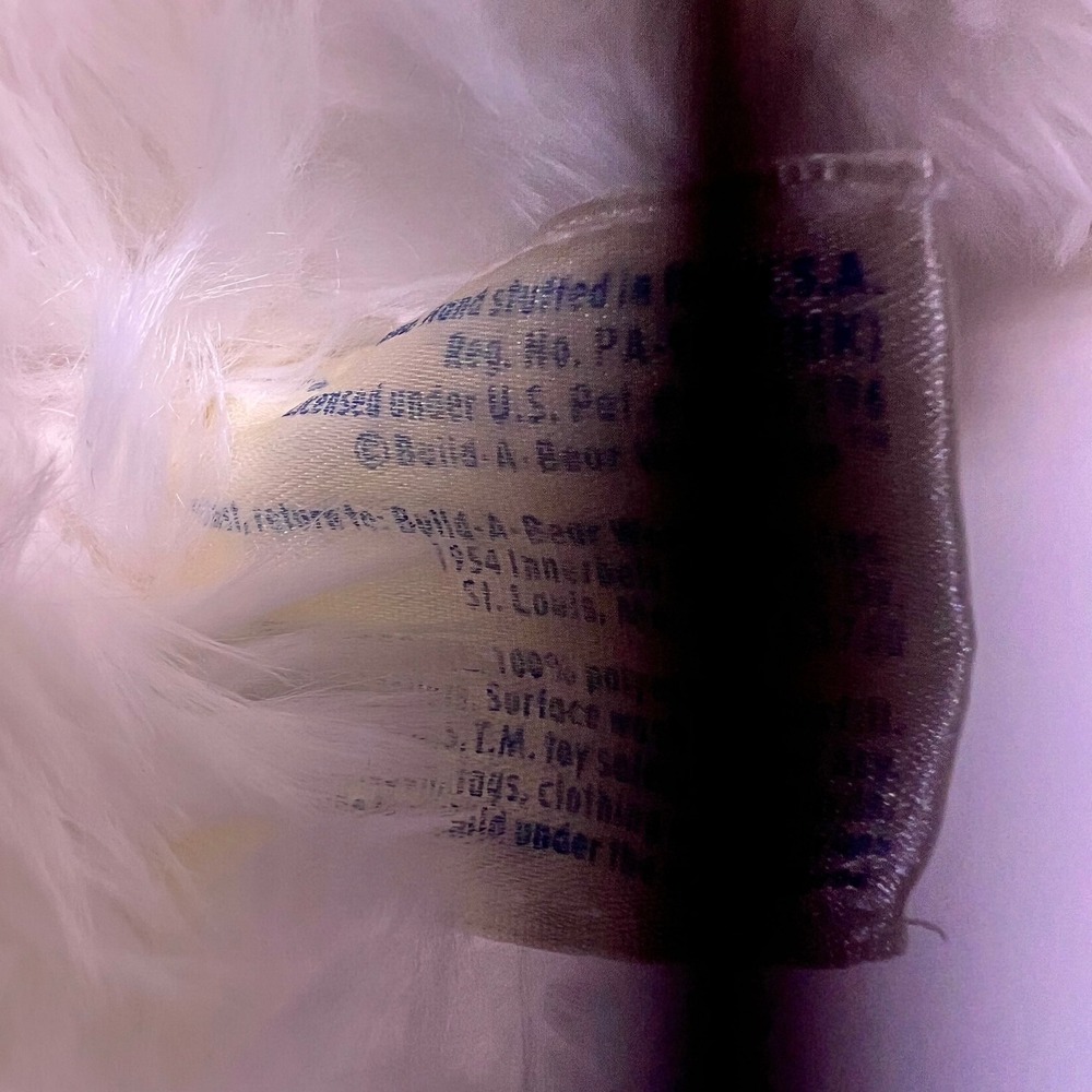 BAB Medium Westie Plush White Shaggy Highland Terrier Dog Stuffed Animal - Picture 12 of 13